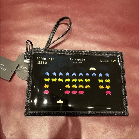 kate spade X Space Invaders Wristlet NWT